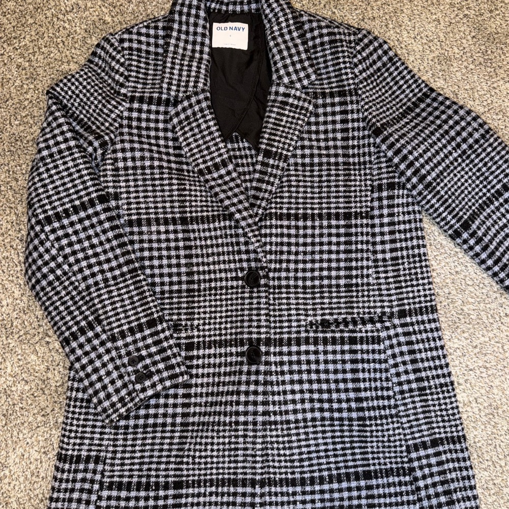 Old Navy Monochrome Checkered Blazer